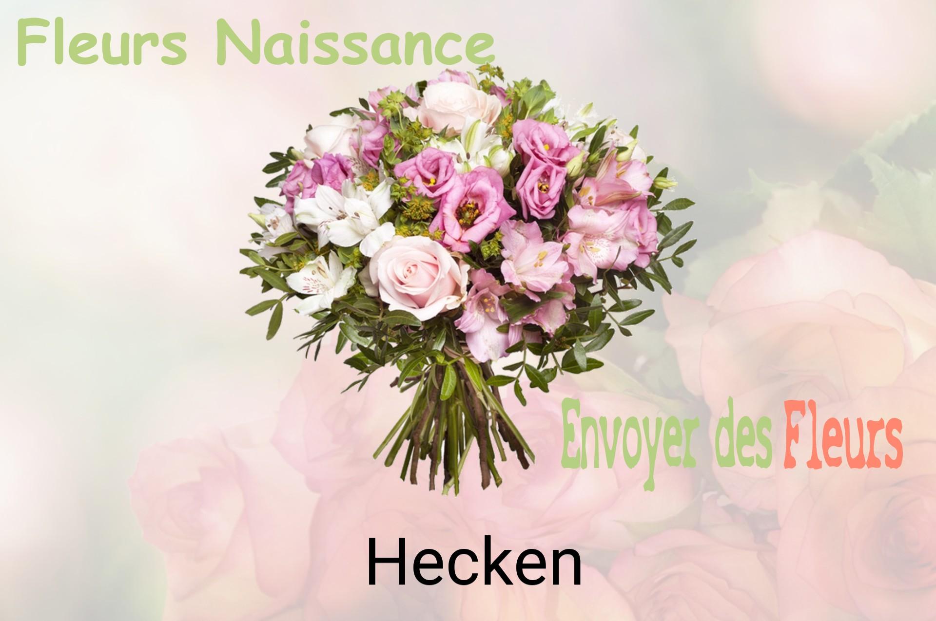 Bouquet de fleurs de naissance livré à Hecken